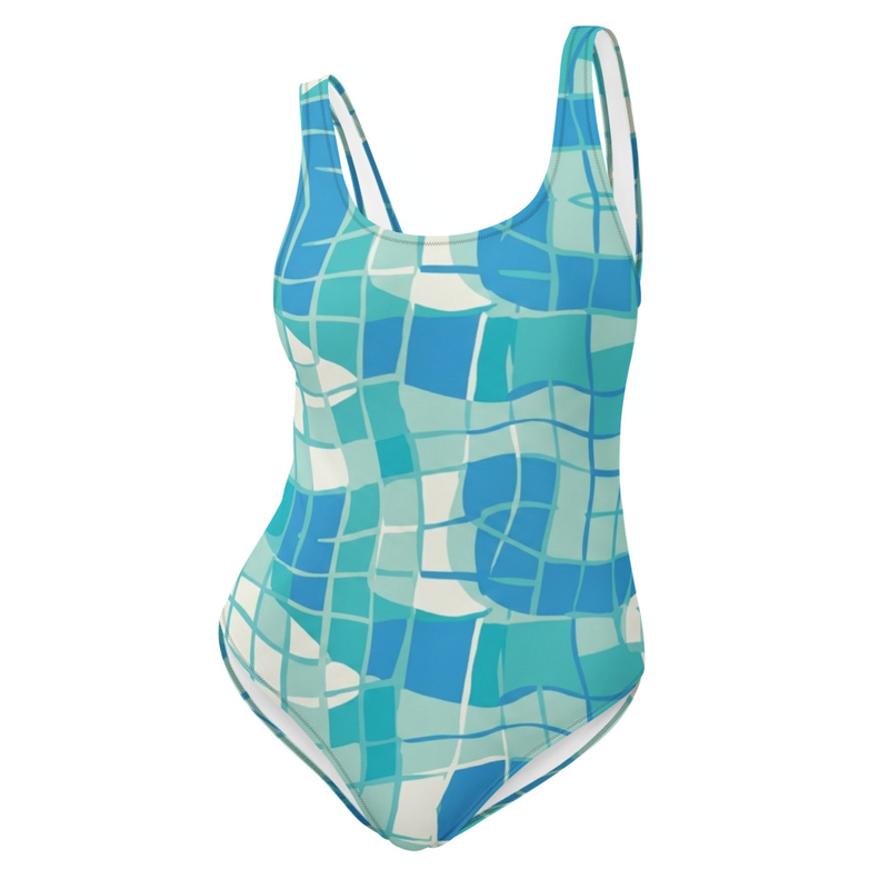 Pool tile wave swimsuit hero